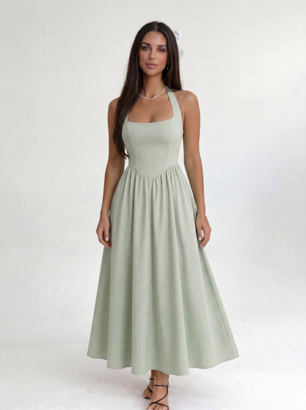 Green Solenne Dress