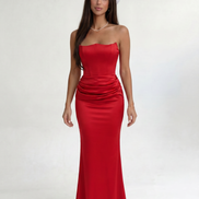 Red Midnight Contour Gown