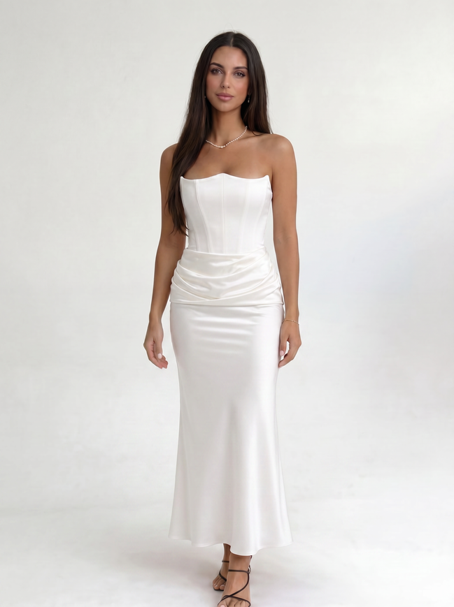 White Midnight Contour Gown